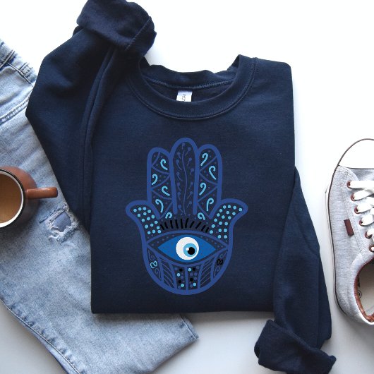 Sweatshirt Evil Eye Sweatshirt, Chemise Cadeau de Protection 