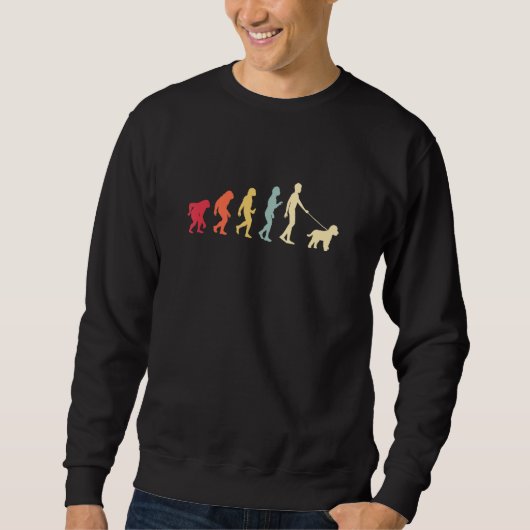 Sweatshirt Évolution Cockapoo Rétro Vintage (Devant)