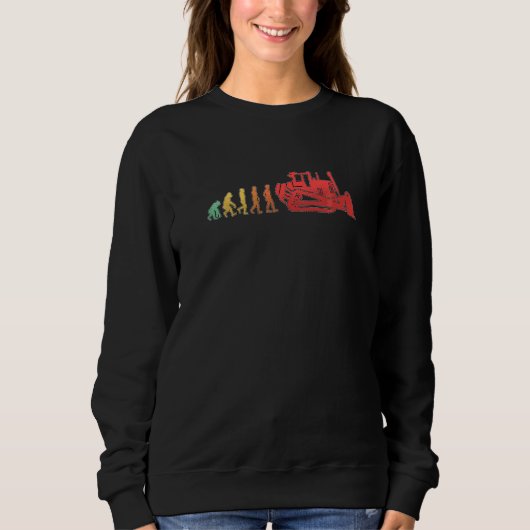 Sweatshirt Évolution de Bulldozer Véhicules de Construction R (Devant)