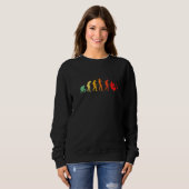 Sweatshirt Évolution de la chicha Fumer la chicha Narguilé É (Devant entier)