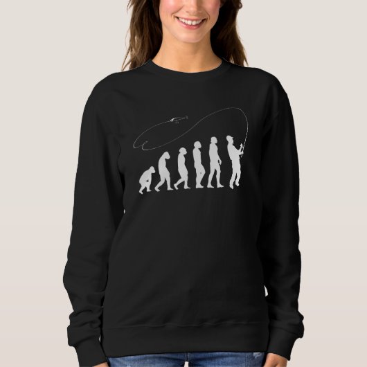 Sweatshirt Évolution de la pêche de la barque Pêche (Devant)