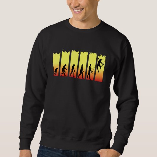 Sweatshirt Évolution De L'Archer De Tir À L'Arc (Devant)