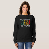 Sweatshirt Evolution De L'Argent Hodl Bitcoin Btc Crypto Acce (Devant entier)