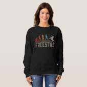 Sweatshirt Evolution De L'Homme En Ski Libre Après Ski (Devant entier)