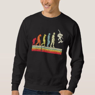 Sweatshirt Evolution De L'Homme Skateboard Patinage Vintage S