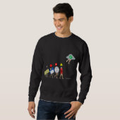Sweatshirt Évolution De L'Idée De L'Ingénieur Cloud De Stocka (Devant entier)