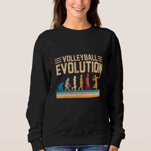 Sweatshirt Évolution de Volleyball Costume de Volleyball (Devant)
