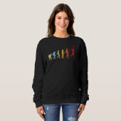Sweatshirt Évolution de Volleyball Volleyballer Volleyball (Devant entier)