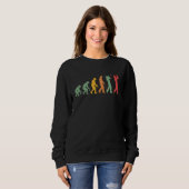 Sweatshirt Évolution du golf Cadeau drôle de golfeur pour pap (Devant entier)