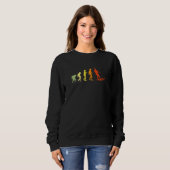 Sweatshirt Évolution du skieur nautique de ski nautique (Devant entier)