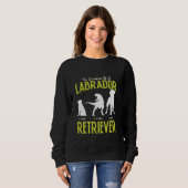 Sweatshirt ÉVOLUTION D'UN RÉCUPÉRATEUR LABRADOR Propriétaire (Devant entier)