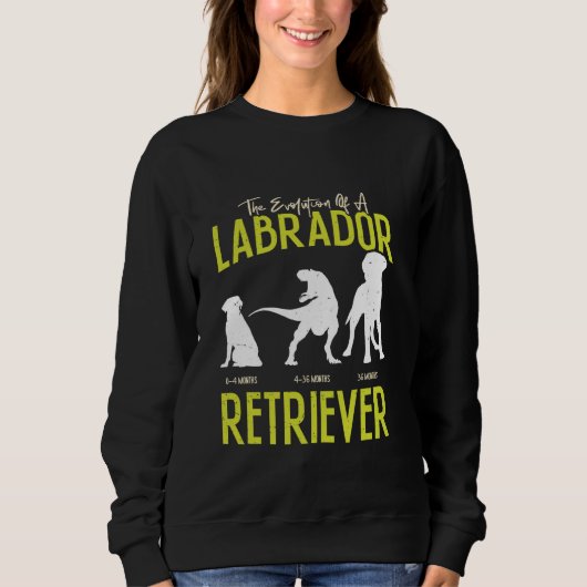 Sweatshirt ÉVOLUTION D'UN RÉCUPÉRATEUR LABRADOR Propriétaire (Devant)