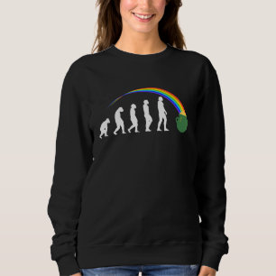 Sweatshirt Evolution Gold Cauldron Rainbow Jour de la Saint P