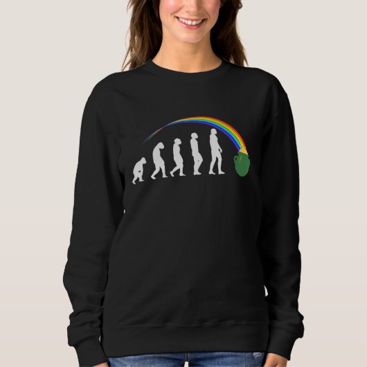 Sweatshirt Evolution Gold Cauldron Rainbow Jour de la Saint P (Devant)