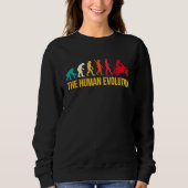 Sweatshirt Evolution Graphic Dirt Biker Motorcycle Enduro Mot (Devant)