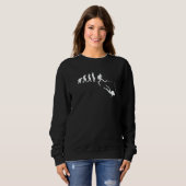Sweatshirt Evolution Graphic Diver Diving Scuba Diver Apnoe S (Devant entier)