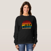 Sweatshirt Évolution Graphique Golfeur Joueur Golf Golf (Devant entier)