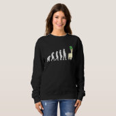 Sweatshirt Évolution Llama Alpaca Jour de la Saint Patrick (Devant entier)