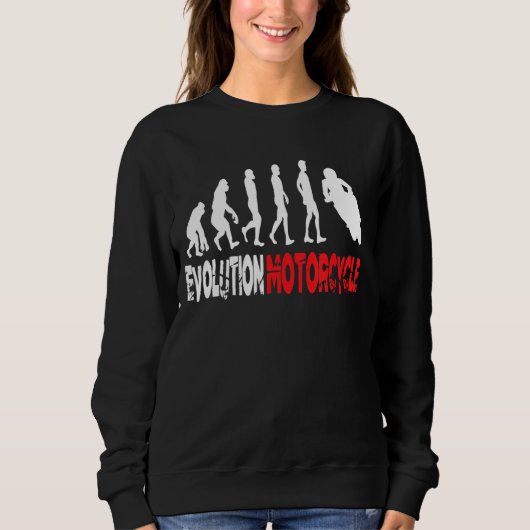 Sweatshirt Evolution Motorcycle Emocycle Emocycle Motorcycli (Devant)
