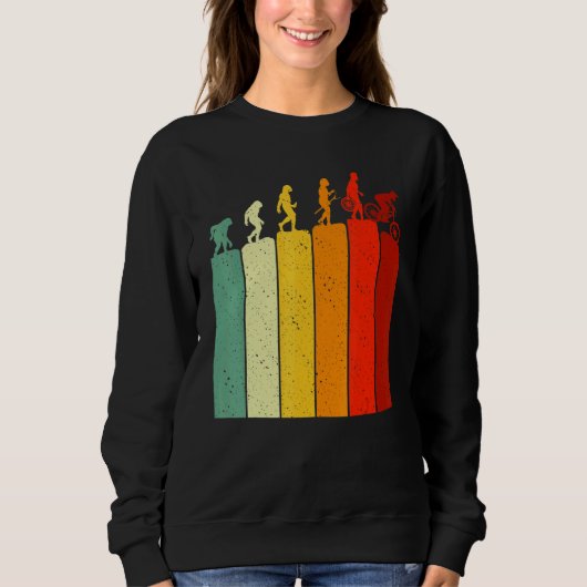 Sweatshirt Evolution MTB Mountain Biking Bicycle For Biker Me (Devant)