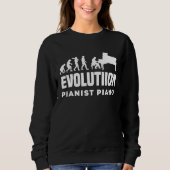 Sweatshirt Evolution Piano Musician Keyboard Orchestra  1 (Devant)