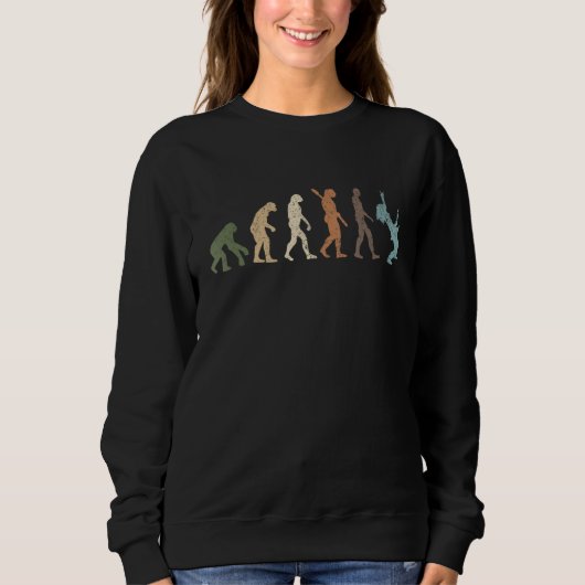 Sweatshirt Évolution Rétro De L'Homme Guitare Électrique (Devant)