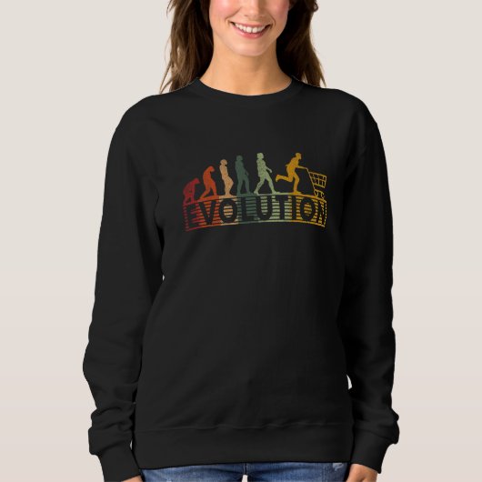 Sweatshirt Evolution Shopping Trolley Kaufrausch Consumer Cri (Devant)