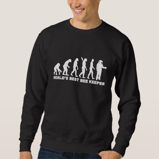 Sweatshirt Evolution Worlds Best Beekeeper (Devant)