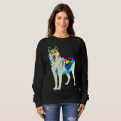 Sweatshirt Ewesome Husky Siberian Husky Husky (Devant entier)