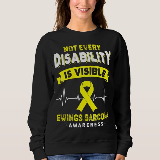 Sweatshirt Ewings Sarcoma Awareness Chaque Handicap N'Est Pas (Devant)