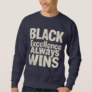 Sweatshirt Excellence noire - Célébrer le Mois de l'histoire