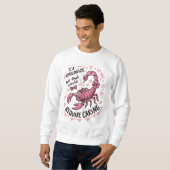 Sweatshirt Excusez Scorpio Citation Drôle Scorpio (Devant entier)