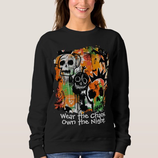 Sweatshirt ExDesigner | Personnalisation | Halloween (Devant)