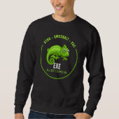 Sweatshirt Exe Exe Exécuter Computer Scientist System Adminis (Devant)