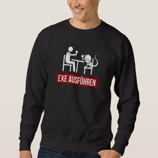 Sweatshirt Exe Exécuter Sys Admin Sysadmin System Administrat (Devant)