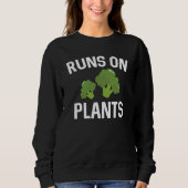 Sweatshirt Exécute Sur Plante (Devant)