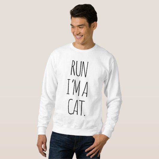 SWEATSHIRT EXÉCUTER JE SUIS UN CHAT (Devant entier)