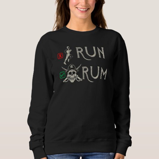 Sweatshirt Exécuter Ou Rum I Rhum (Devant)