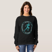 Sweatshirt Exécution - Exécutez dur lorsqu'il est difficile d (Devant entier)