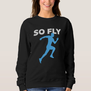 Sweatshirt Exécution Retro Sprint Runner Track Entraîneur Mot