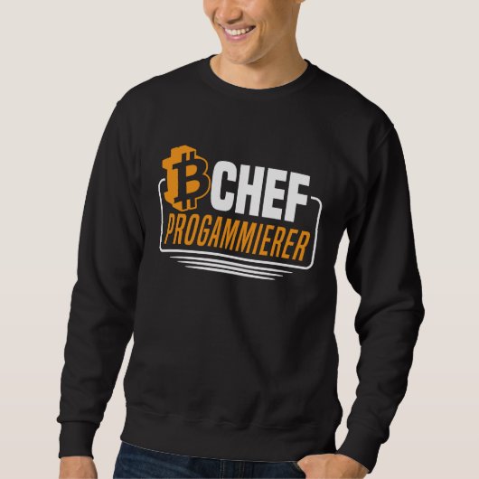 Sweatshirt Executive Programmer Bitcoin (Devant)