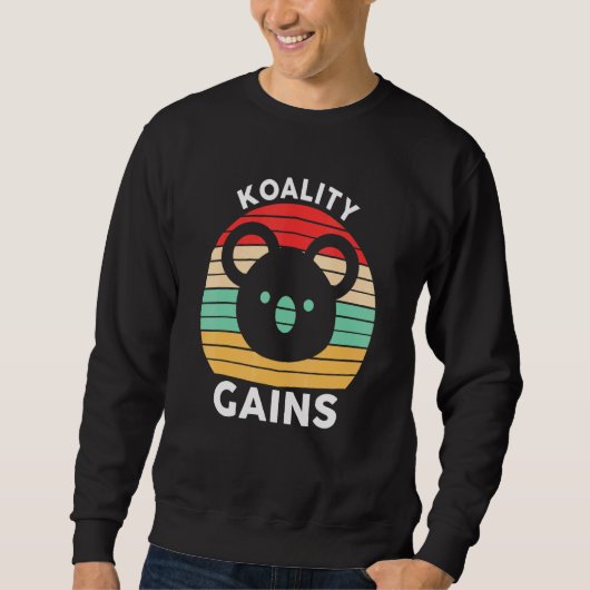 Sweatshirt Exercice Bro - Gains de Koalité (Devant)