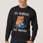 Sweatshirt Exercice de cochon non (Devant)