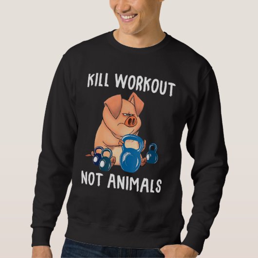 Sweatshirt Exercice de cochon non (Devant)