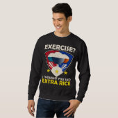 Sweatshirt Exercice de riz supplémentaire Philippine Love Foo (Devant entier)