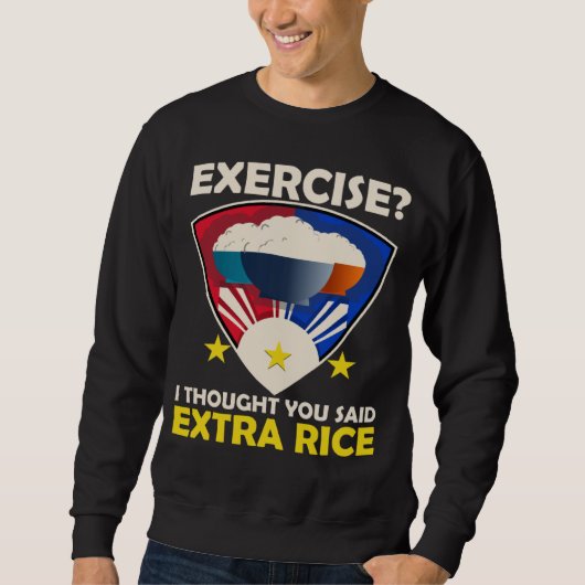 Sweatshirt Exercice de riz supplémentaire Philippine Love Foo (Devant)