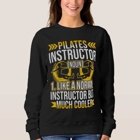 Sweatshirt Exercice Pilates Instructor (Devant)
