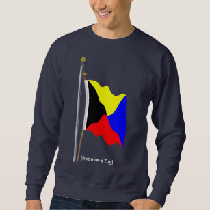 Sweatshirt Exigez une chemise de drapeau de signal de zoulou