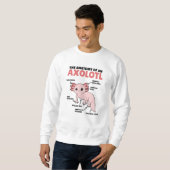 Sweatshirt Explication Axolotl Anatomie D'Un Axolotl (Devant entier)