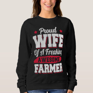 Sweatshirt Exploitation agricole Agriculture Agricultrice Fer